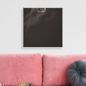 schwarzes Labor Leinwanddruck (Insitu (Wohnzimmer))
