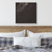 schwarzes Labor Leinwanddruck (Insitu (Schlafzimmer))