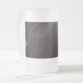 schwarzes Labor Mattglas Bierglas (Vorderseite Links)