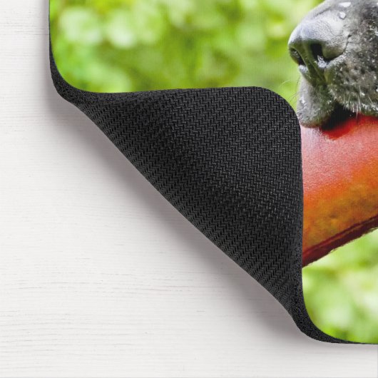 Schwarzes Labor Mousepad (Ecke)