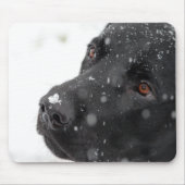 Schwarzes Labor Mousepad (Vorne)