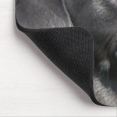 Schwarzes Labor Mousepad (Ecke)