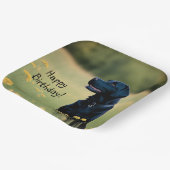 Schwarzes Labor Pappteller (Gewinkelt)