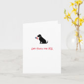 Schwarzes Labor Patriotischer Hund Silhouette Amer Karte (Gelbe Blume)