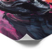 Schwarzes Labor Portrait Moderne Kunst Poster (Ecke)