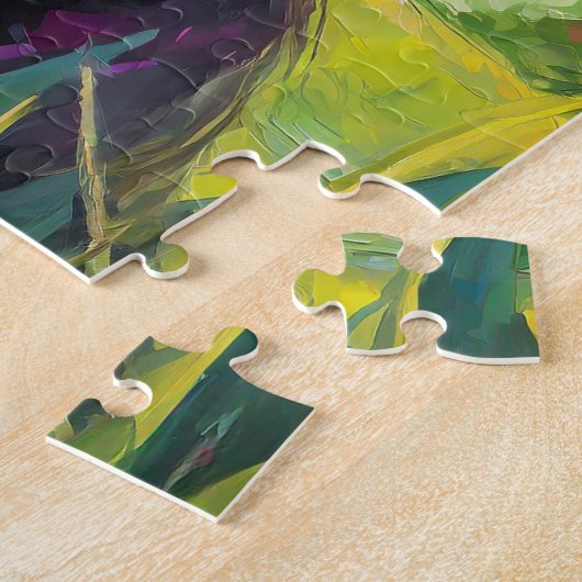 Schwarzes Labor Portrait Moderne Kunst Puzzle (Seite)