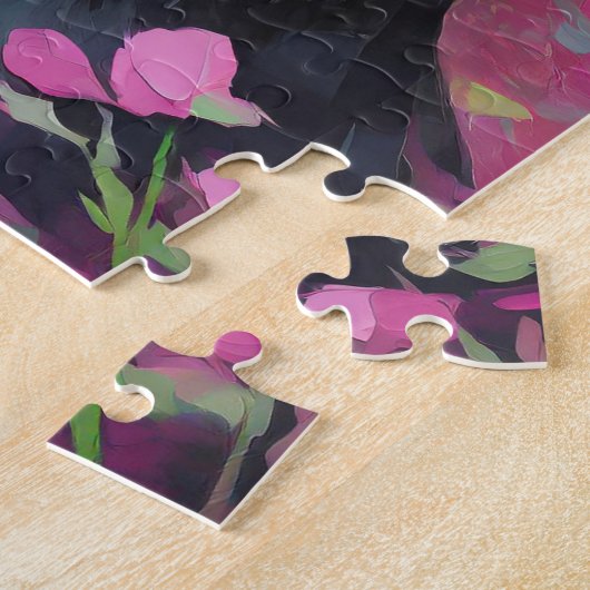 Schwarzes Labor Portrait Moderne Kunst Puzzle (Seite)