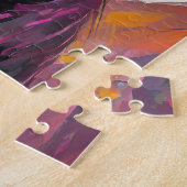 Schwarzes Labor Portrait Moderne Kunst Puzzle (Seite)