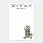 Schwarzes Labor Post-it Klebezettel (Vorderseite)