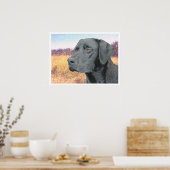 Schwarzes Labor Poster (Küche)