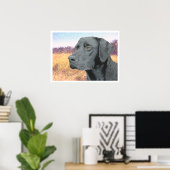 Schwarzes Labor Poster (Heimbüro)