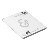 Schwarzes Labor retten Notizblock (angewinkelt)