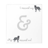 Schwarzes Labor retten Notizblock (Vorderseite)