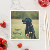 Schwarzes Labor Serviette (Beispiel)