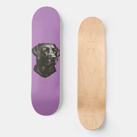 Schwarzes Labor Skateboard (Vorderseite)