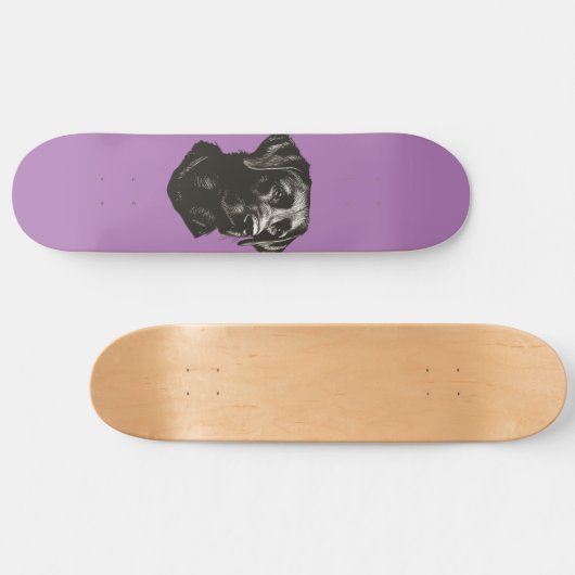 Schwarzes Labor Skateboard (Horizontal)