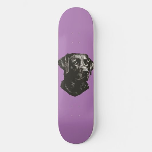 Schwarzes Labor Skateboard (Vorderseite)