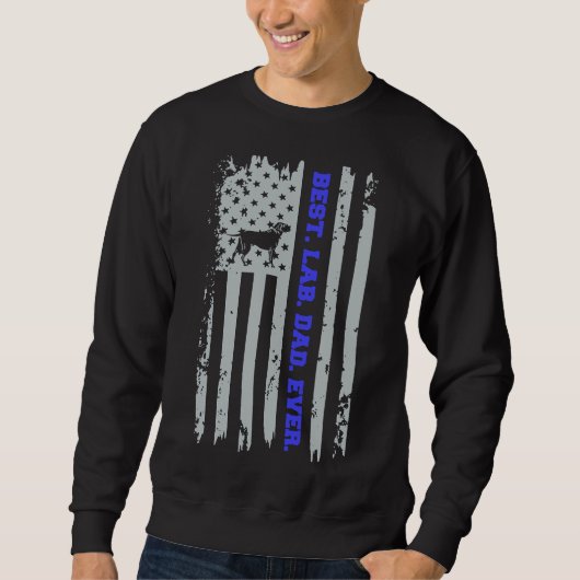 Schwarzes Labor Sweatshirt (Vorderseite)