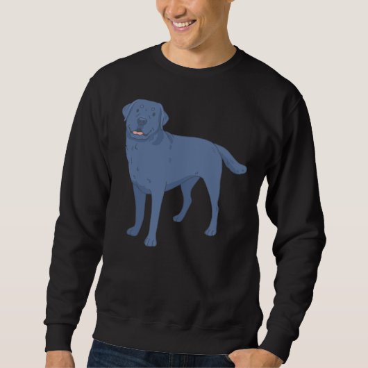 Schwarzes Labor Sweatshirt (Vorderseite)