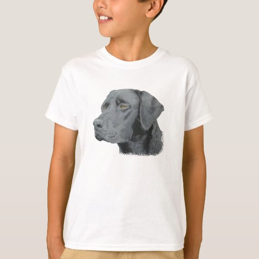 Schwarzes Labor T-Shirt (Vorderseite)