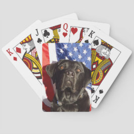 Schwarzes Labor und Flagge Spielkarten