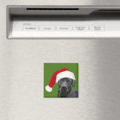 Schwarzes Labor Weihnachten Magnet (In Situ (Geschirrspüler))