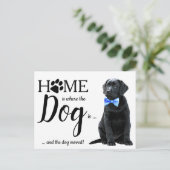 Schwarzes Labor Wir haben die Bewegung des Hundes Postkarte (Stehend Vorderseite)