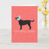 Schwarzes Labor wird bald gut gestaltet Karte (Gelbe Blume)