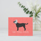 Schwarzes Labor wird bald gut gestaltet Postkarte (Stehend Vorderseite)