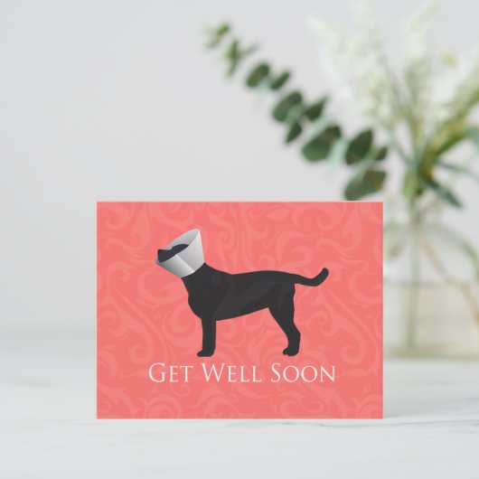 Schwarzes Labor wird bald gut gestaltet Postkarte (Stehend Vorderseite)