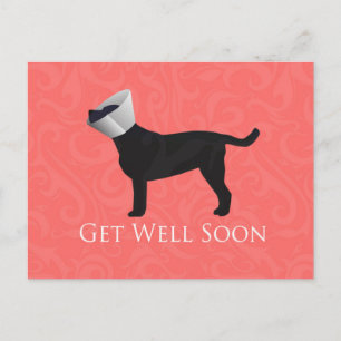 Schwarzes Labor wird bald gut gestaltet Postkarte