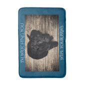 Schwarzes Labor Wischen Sie Ihre Paws Bath Mat Badematte (Vorderseite Vertikal)