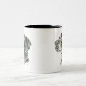 Schwarzes Labor Zweifarbige Tasse (Mittel)