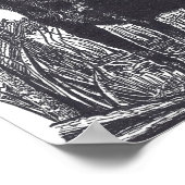 schwarzes Laborposter Poster (Ecke)