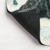Schwarzes Labradoodle Mousepad (Ecke)