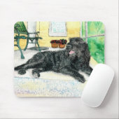 Schwarzes Labradoodle Mousepad (Mit Mouse)