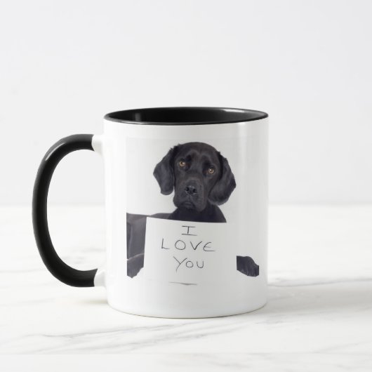 Schwarzes Labrador 13 Monate Tasse (Links)
