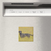 Schwarzes Labrador 16 Monate 2 Magnet (In Situ (Geschirrspüler))
