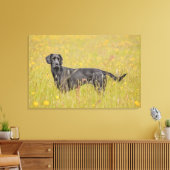 Schwarzes Labrador 16 Monate Leinwanddruck (Insitu (Wohnzimmer))