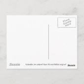 Schwarzes Labrador auf dem rosa Sofa Postkarte (Rückseite)