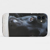 Schwarzes Labrador Case-Mate iPhone Hülle (Rückseite (Horizontal))