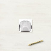 Schwarzes Labrador Closeup-Portrait Post-it Klebezettel (Auf Schreibtisch)