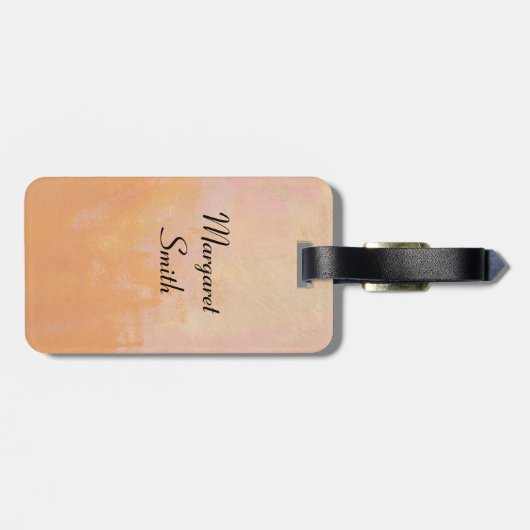 Schwarzes Labrador, das im Licht lächelt Gepäckanhänger (Rückseite horizontal)