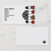 Schwarzes Labrador, das Sie aufpasst Visitenkarte (Vorne/Hinten)