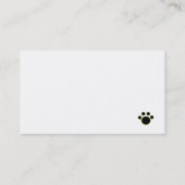 Schwarzes Labrador, das Sie aufpasst Visitenkarte (Rückseite)