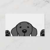 Schwarzes Labrador, das Sie aufpasst Visitenkarte (Rückseite)