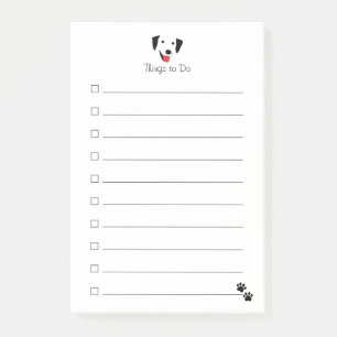 Schwarzes Labrador-Gesicht Post-it Klebezettel