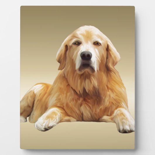 Schwarzes Labrador Hund Farbe Farbe Farbe Malerei Fotoplatte (Vorderseite)