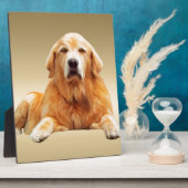 Schwarzes Labrador Hund Farbe Farbe Farbe Malerei Fotoplatte (Seite)