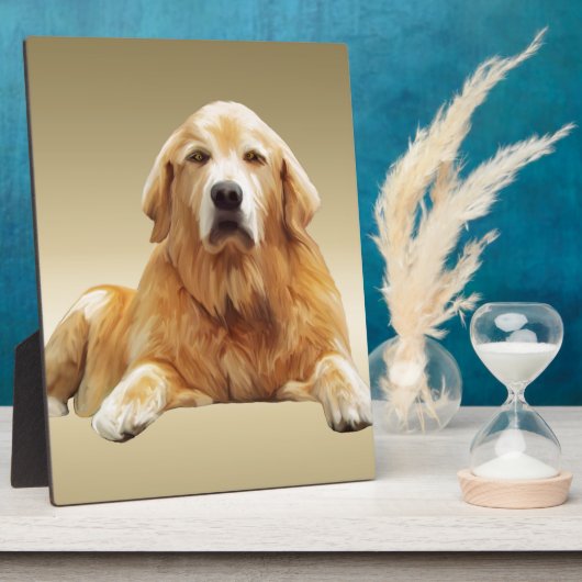 Schwarzes Labrador Hund Farbe Farbe Farbe Malerei Fotoplatte (Seite)